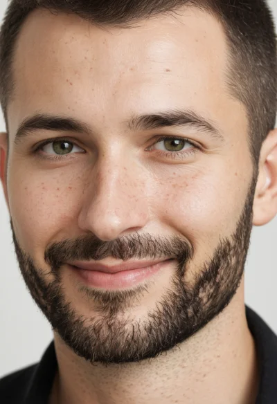 Europäisch, Männlich, Braun Haare, Braun Augen – KI Portrait