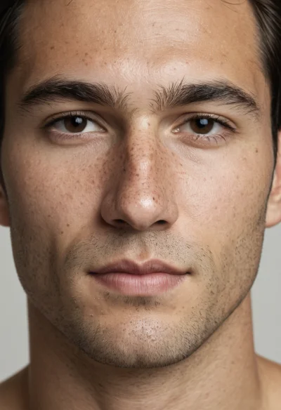 Europäisch, Männlich, Braun Haare, Braun Augen – KI Portrait