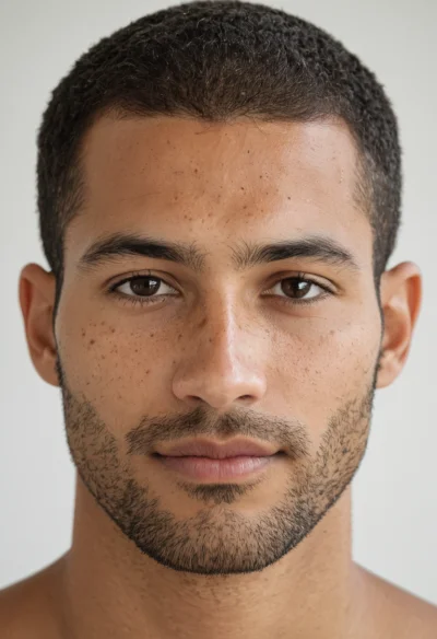 Arabisch, Männlich, Braun Haare, Braun Augen – KI Portrait