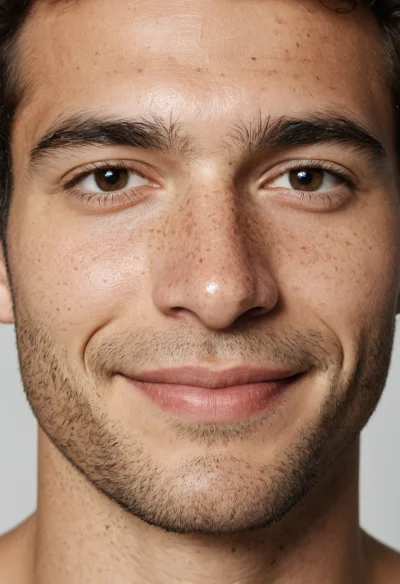 Europäisch, Männlich, Braun Haare, Braun Augen – KI Portrait