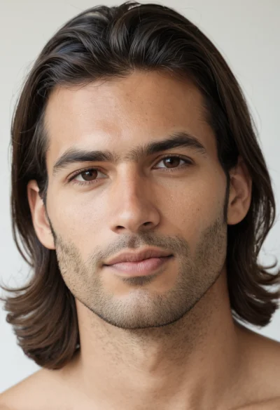 Europäisch, Männlich, Braun Haare, Braun Augen – KI Portrait