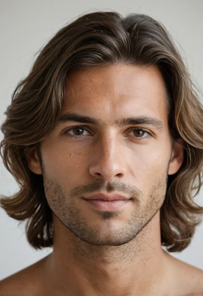 Europäisch, Männlich, Braun Haare, Braun Augen – KI Portrait